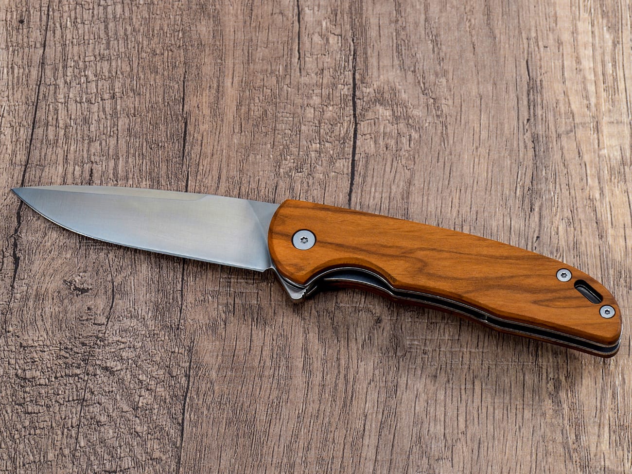 Klappmesser aus Olivenholz