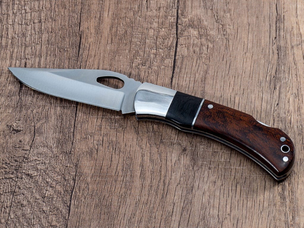 Navaja plegable EDC con cierre de seguridad de 3,15 pulgadas